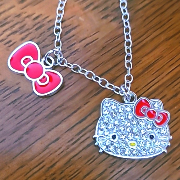 Hello Kitty Rhinestone Necklace - Picture 1 of 8
